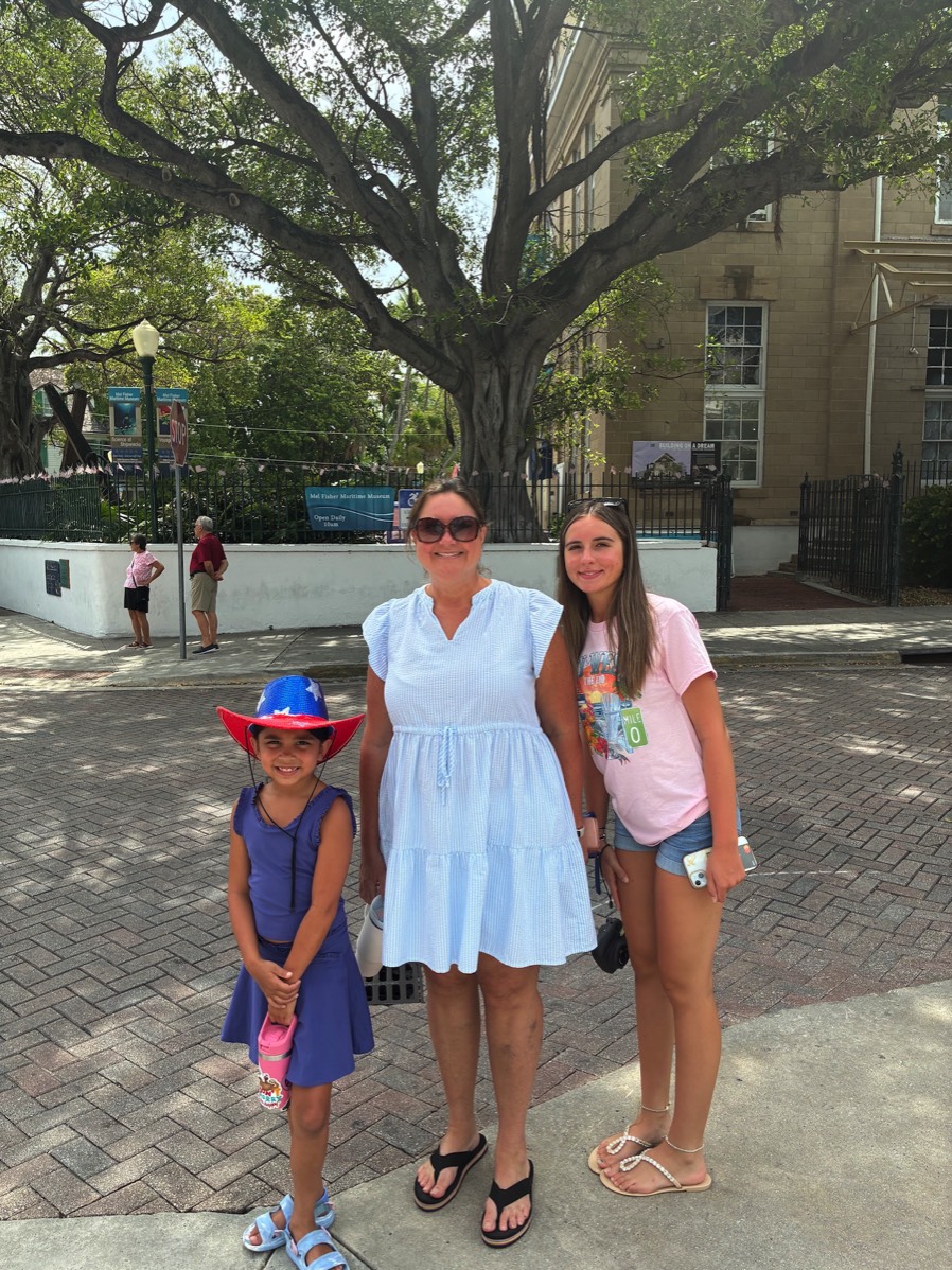 Walking around Key West near the port in June 2025